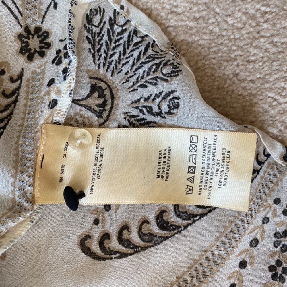 NWT Anthropologie by Floreat Cantata Peasant Blouse Size 4 - Picture 12 of 13